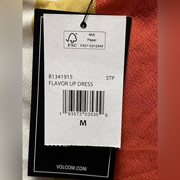 Volcom Flavor Up Striped Cami Slip Dress | Size M | Rainbow Boho - Picture 13 of 14